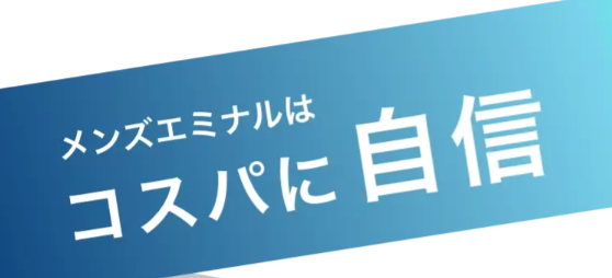 メンズエミナルはコスパに自信